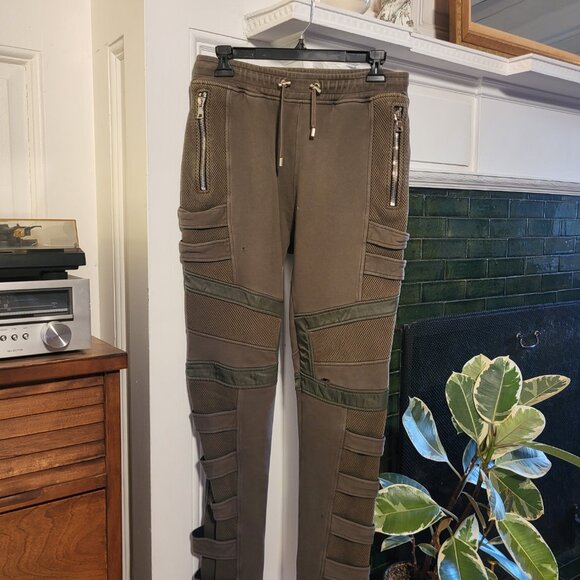 Balmain Ribbed Panel Track Pants - Picture 2 of 8